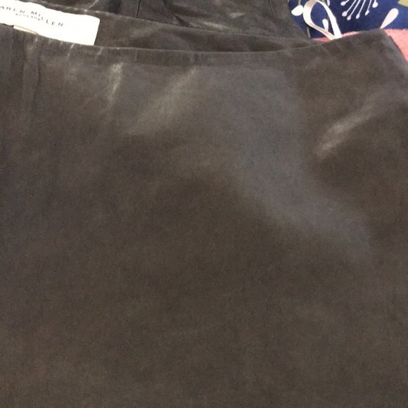 Karen Millen real leather crop pant ankle zip lamb leather size 12 - Picture 13 of 17